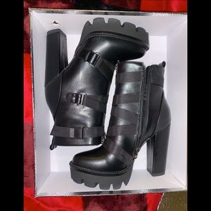 WETKISS Platform Combat Boots (Never Worn)